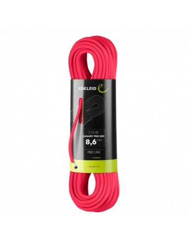 Pack 2 Canary Pro Dry 8,6 mm 60m (Pink - Neon green) + Giga Jul - Edelrid
