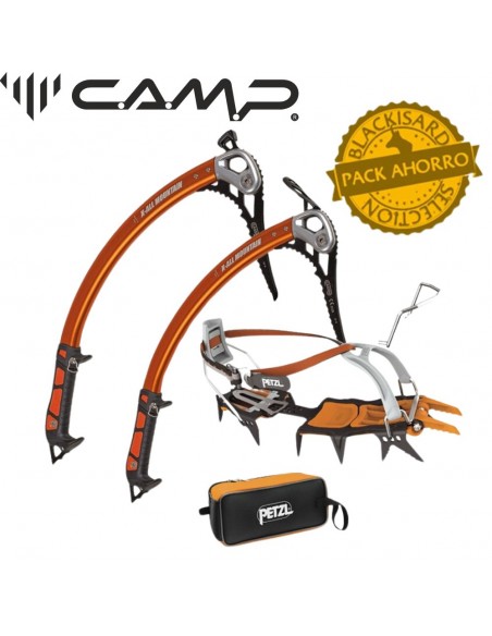 pack x-all mountain hammer + adze + lynx - Conjunto para escalada en hielo y alpinismo técnico - cassin / petzl