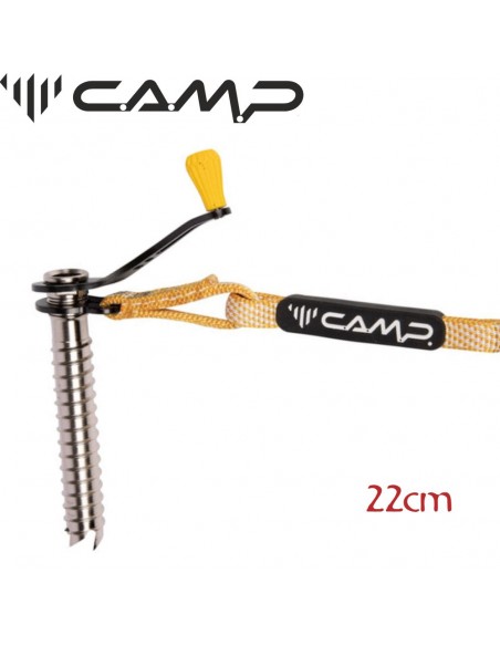 Rocket Plus 13 cm - Tornillo de hielo con cinta de dyneema - CAMP