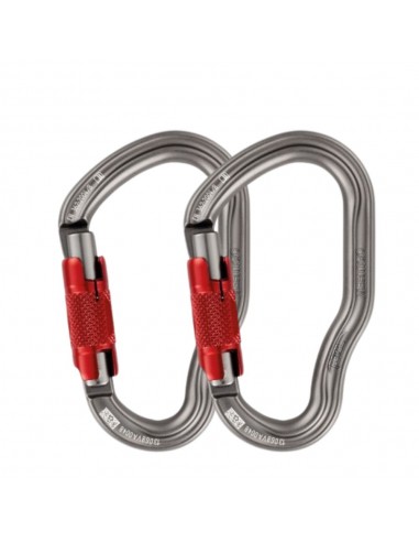 Pack 2 Vertigo Twist-lock - mosqueton tipo K de 2 movimientos - Petzl