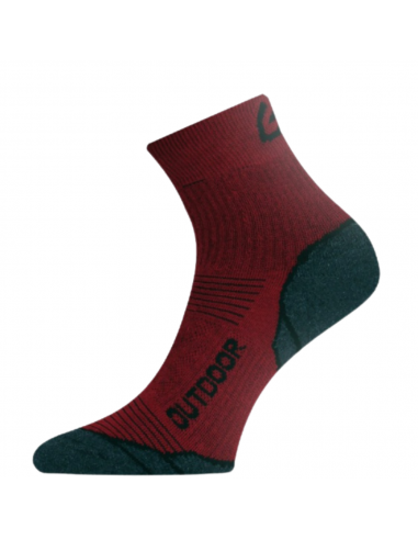 TCC (Rojo) - Calcetines de trekking algodon y antibacterias - Lasting