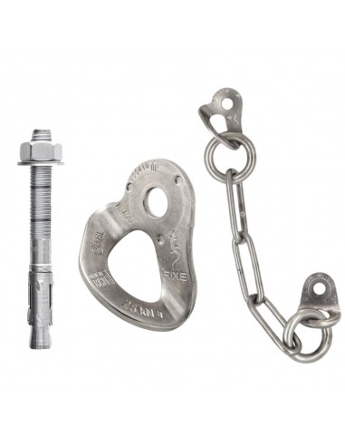 Pack via inoxidable (10mm) - (10 plaquetas + 10 parabolts + Reunion) - Fixe