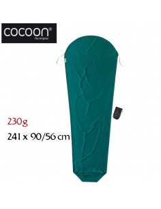 MummyLinner (Microfibra), 241x90/56cm (Moss)- Saco sabana para saco de dormir - Cocoon