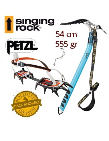 Pack crampones Sarken + piolet Edge...