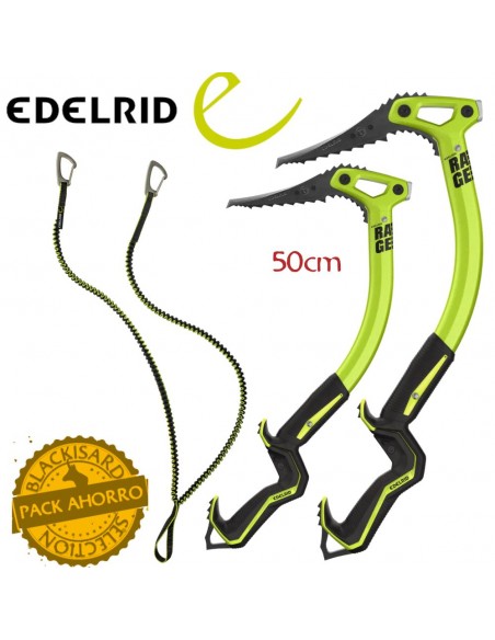 Pack 2 Rage Ice II + dragonera spinner leash - Edelrid