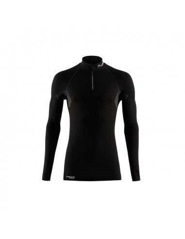 Alaska long sleeves zip (Negro) - Camiseta térmica de manga larga con cremallera - Lurbel