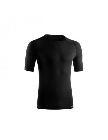 Merino Lite Short Sleeves (Negro) - Camiseta de manga corta de lana merino - Lurbel