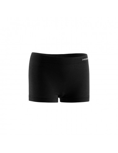 Merino Lite Boxer W (Negro) - Bóxer femenino de lana merino para mujer - Lurbel
