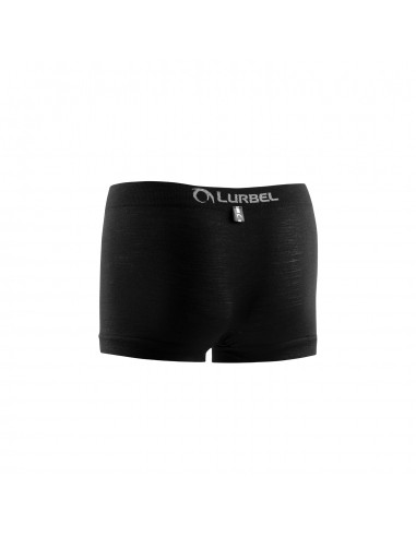Merino Lite Boxer W (Negro) - Bóxer femenino de lana merino para mujer - Lurbel