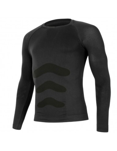 APOL 180g (Negra) - Camiseta termica sin costuras - Lasting