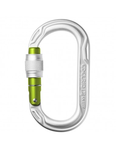 Oval Power 2500 Screw (silver) - Mosquetón de escalada con bloqueo de rosca - Edelrid