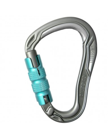 HMS Bulletproof Triple (slate) - Mosquetón escalada con bloqueo automático triple acción - Edelrid