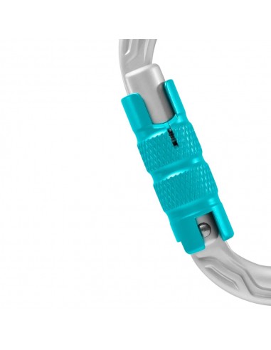 Oval Power 2500 Triple (silver) - Mosquetón escalada con bloqueo automático tripla acción - Edelrid