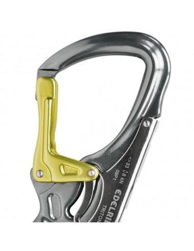 Dsg Triton (titan) - Mosquetón de aluminio con mecanismo de cierre de palma - Edelrid