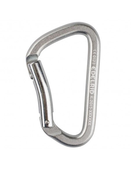 Jim Steel Bent - Mosquetón de acero para rocódromo - Edelrid