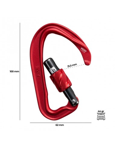Pack 3 Picot Screw - Mosqueton ligero asimetrico de rosca - Fixe