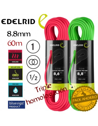 Pack 2 Canary Pro Dry 8,8 mm 60m...