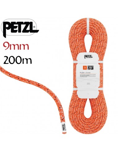 Push +  9mm (200m) Naranja - cuerda...