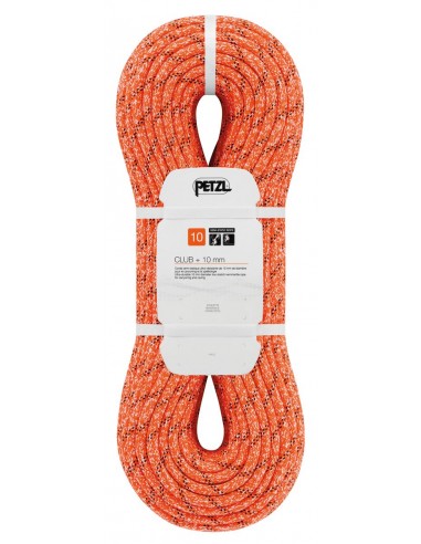 Club+ 10mm (40m) Naranja - cuerda semiestática ultrarresistente de barrancos y espeleología - Petzl
