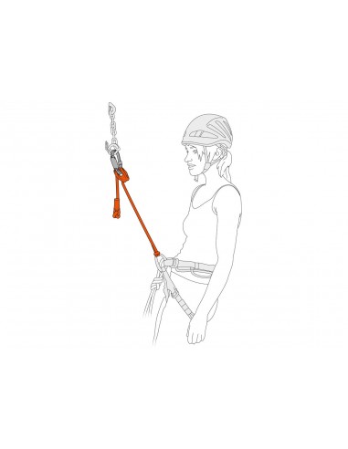 Connect Adjust (Orange) - Cabo de anclaje regulable - Petzl