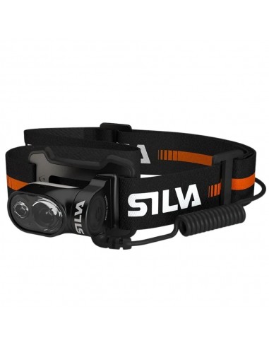 Frontal Cross Trail 500 (Negro/ Naranja) -  Luz frontal de 500 lúmenes - Silva