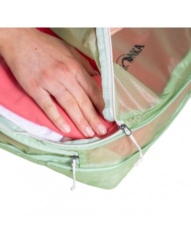 Squeezy Compression L (Light Green)- Bolsa de almacenamiento ultraligera - Tatonka