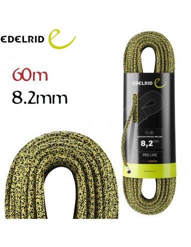 Starling Protect Pro Dry 8,2 mm (Yellow-Night) - Cuerda doble para via larga - Edelrid