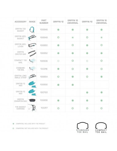 Griffin 12 universal - Crampones ligeros - Blue Ice