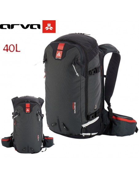 AIRBAG EXPLORE 40 SWITCH  (Black) - Mochila airbag tecnica de freeride - Arva