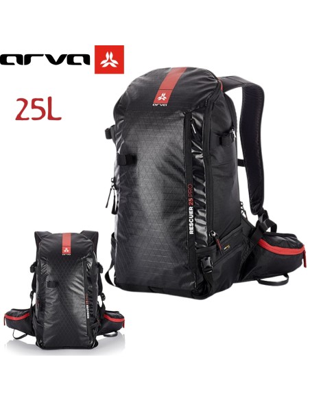 RESCUER 25 PRO (Black) - Mochila técnica para esquí de travesía - Arva