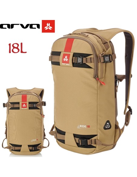 Ride 18L (Marrón) - Mochila técnica para esquí de travesía - Arva