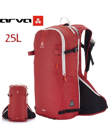 TOUR 25l (Red) - Mochila técnica y ligera para trekking - Arva