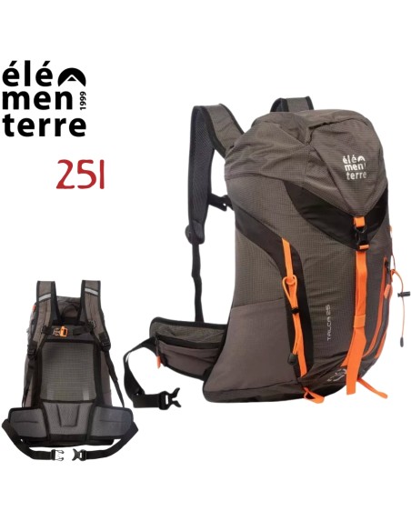 Talca (Black) - Mochila de 25 litros para trekking - Elementerre