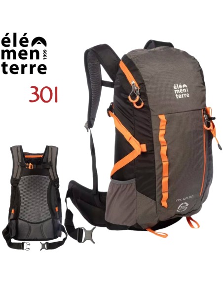 Talca (Black) - Mochila de 30 litros para trekking - Elementerre