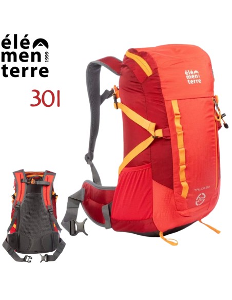 Talca (Rojo) - Mochila de 30 litros para trekking - Elementerre