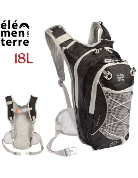 Dyoter (Black) - Mochila técnica de 18 litros para trekking - Elementerre