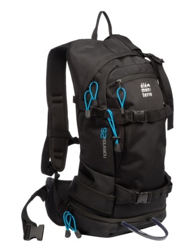 Norsnow (Black) - Mochila técnica de 25 litros  para esquí de montaña - Elementerre