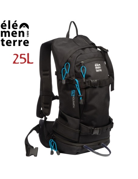 Norsnow (Black) - Mochila técnica de 25 litros  para esquí de montaña - Elementerre