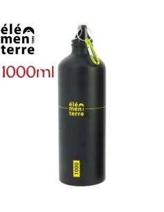 Pear 1000 (negro/amarillo) - Botella de aluminio de 1000 ml - Elementerre
