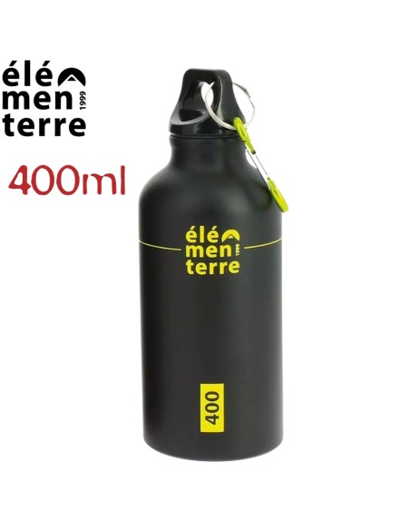 Pear 400 (negro/amarillo) - Botella de aluminio de 400 ml - Elementerre