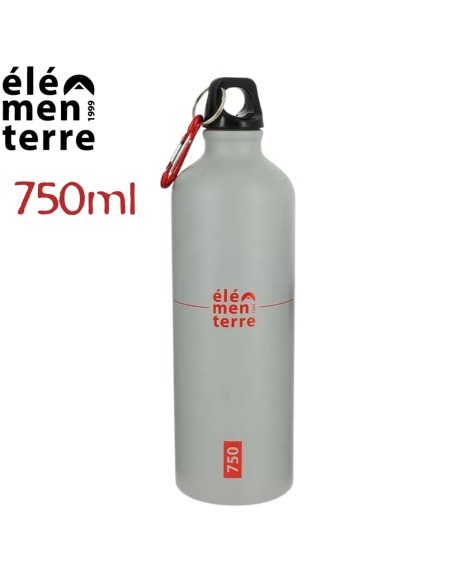 Pear 750 (gris/rojo) - Botella de aluminio de 750 ml - Elementerre