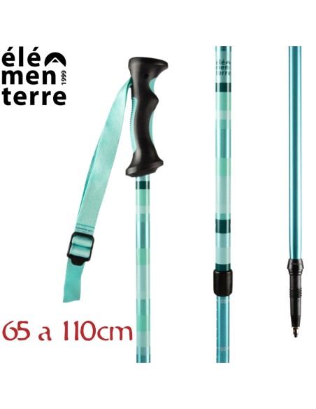 Lupiau (Turquesa) - Bastón de senderismo para junior- Elementerre