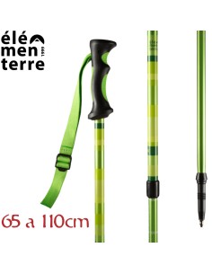 Lupiau (Verde) - Bastón de senderismo para junior- Elementerre