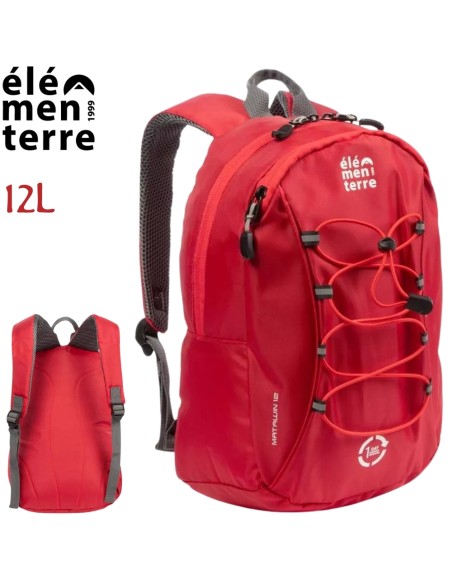 Matawin (Rojo) - Mochila ligera de 12l para trekking - Elementerre