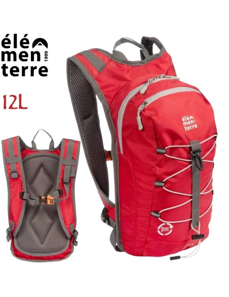 Zion (Rojo) - Mochila ligera de 12l para trekking - Elementerre
