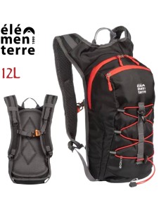 Zion (Black) - Mochila muy ligera de 12l para trekking - Elementerre