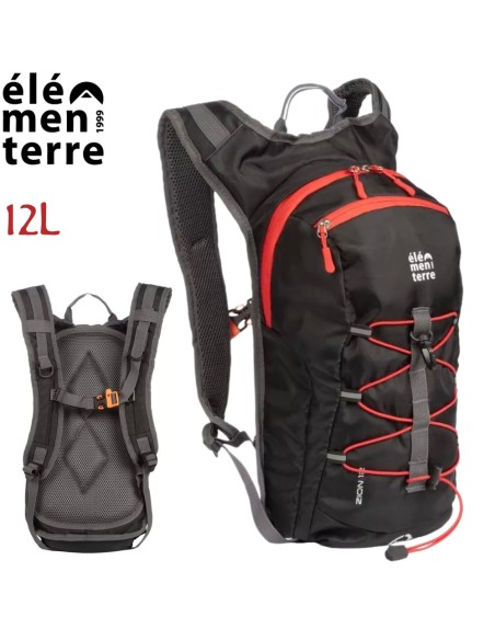Zion (Black) - Mochila muy ligera de 12l para trekking - Elementerre