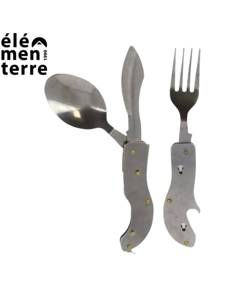 Coovy - Juego de cubiertos plegables de 3 piezas - Elementerre