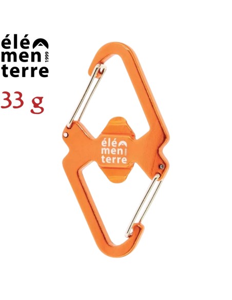 Dokara - Mosquetón doble de aluminio - Elementerre