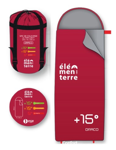 Draco - Saco de dormir ultraligero con capucha - Elementerre